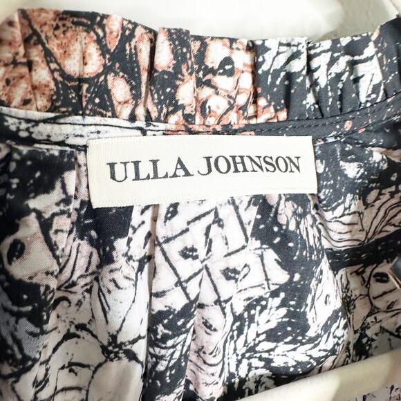 Ulla Johnson Honoria Ruffle Tie Waist Mini Dress in Bronze 4 - Picture 6 of 10